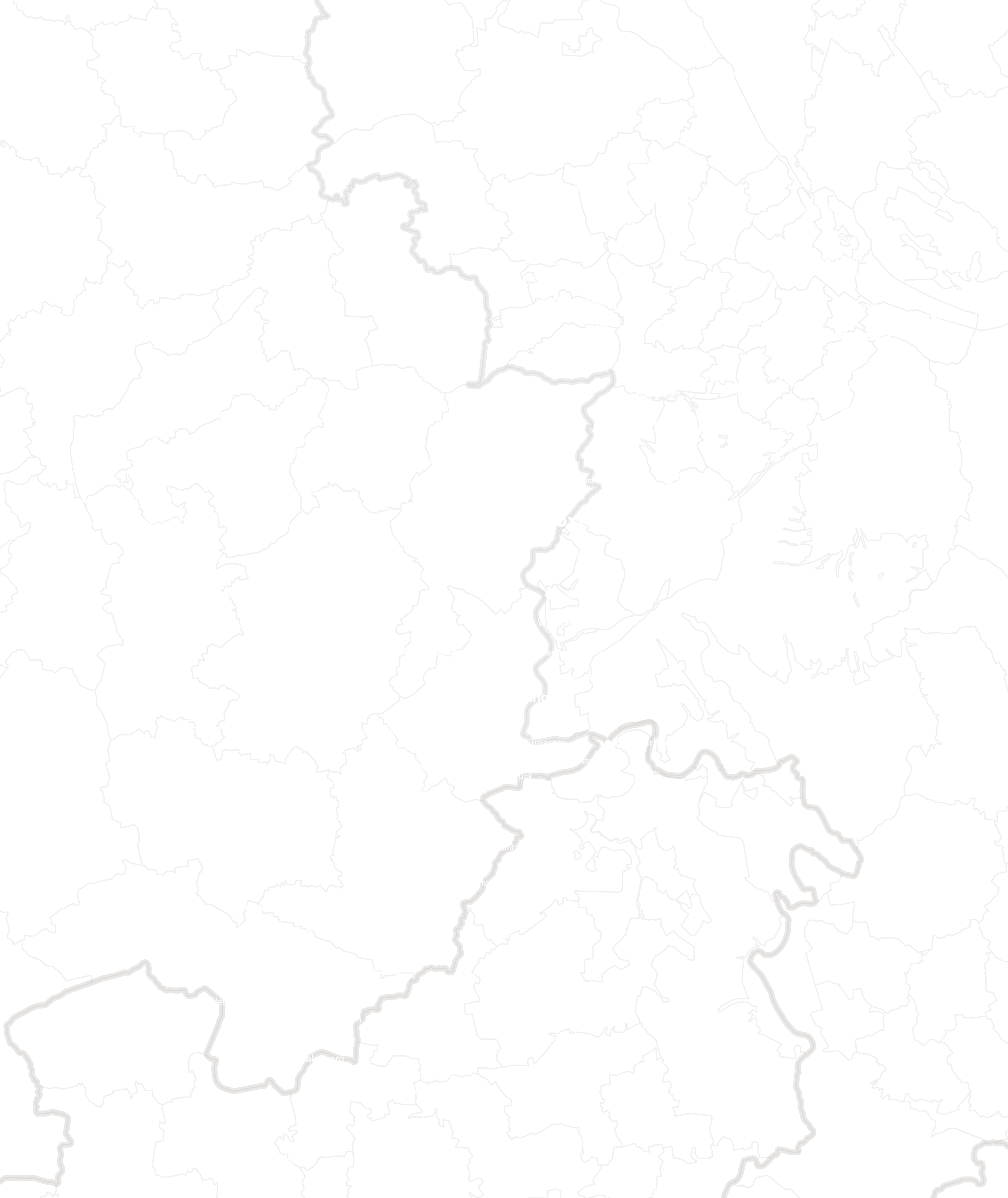 Bild einer Karte, welche das Verteilgebiet der Zeitung "OWZ zum Sonntag" abbildet.